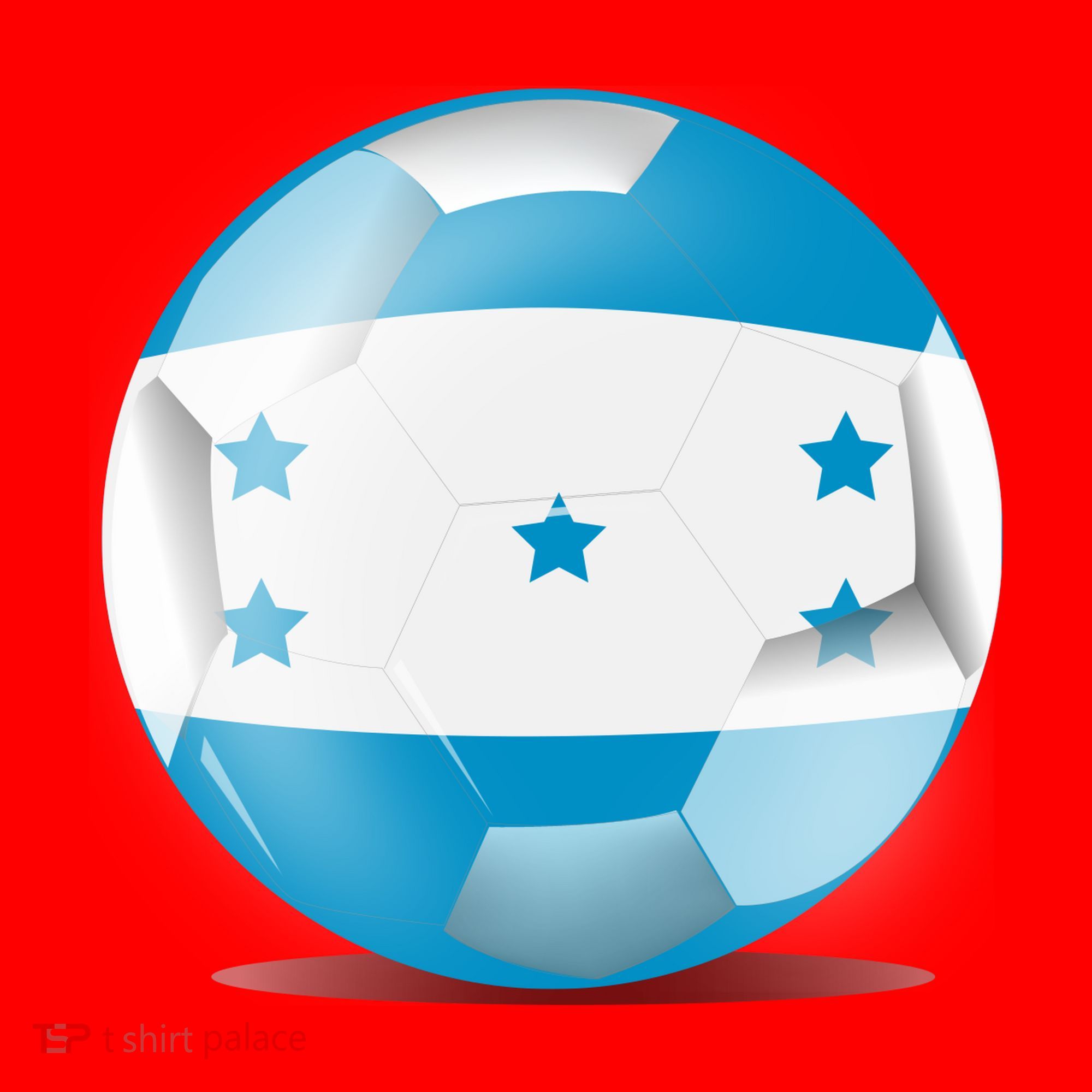 Soccer Ball Country Flag Honduras Santa Hat