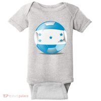 Soccer Ball Country Flag Honduras Baby Bodysuit thumb 0