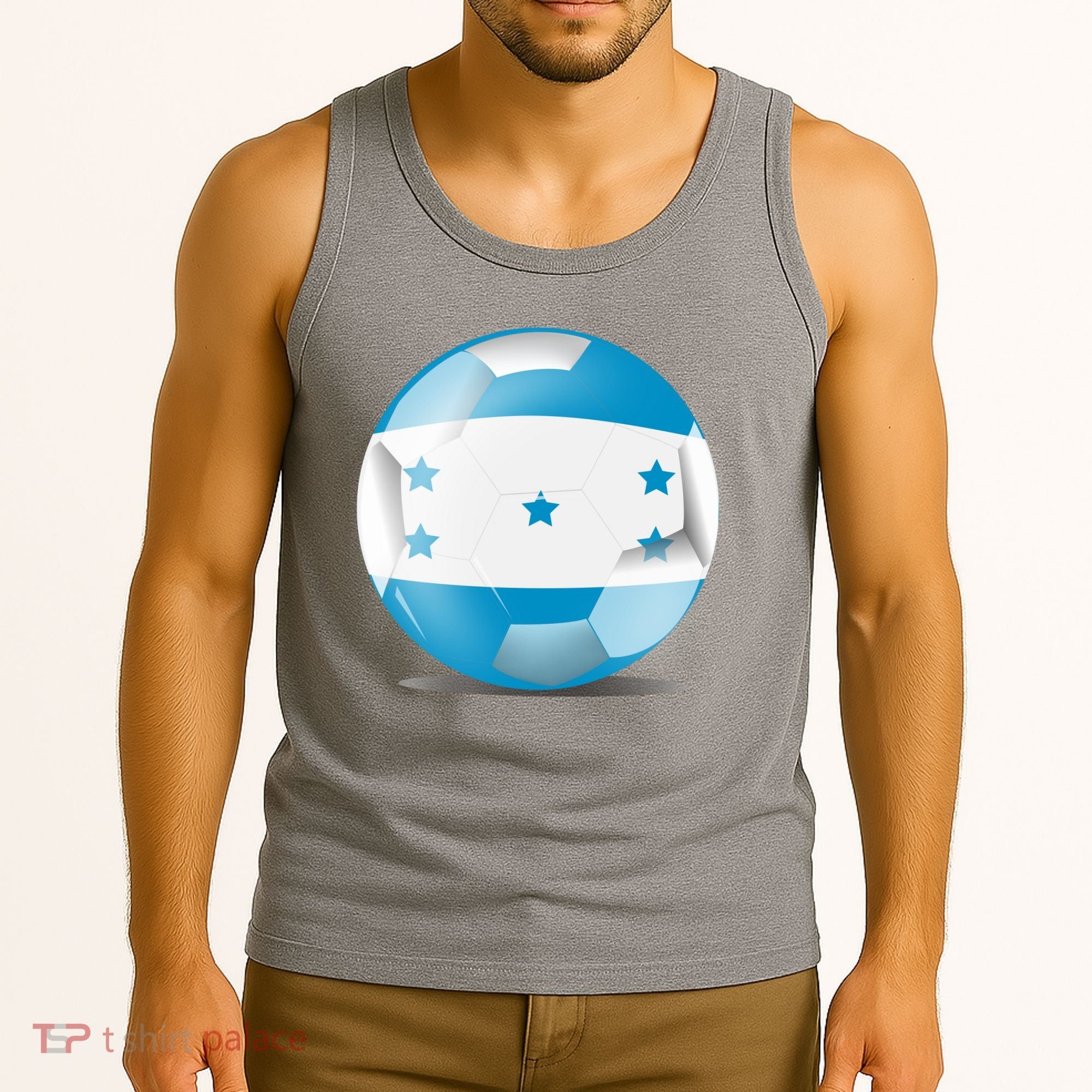 Soccer Ball Country Flag Honduras Tank Top