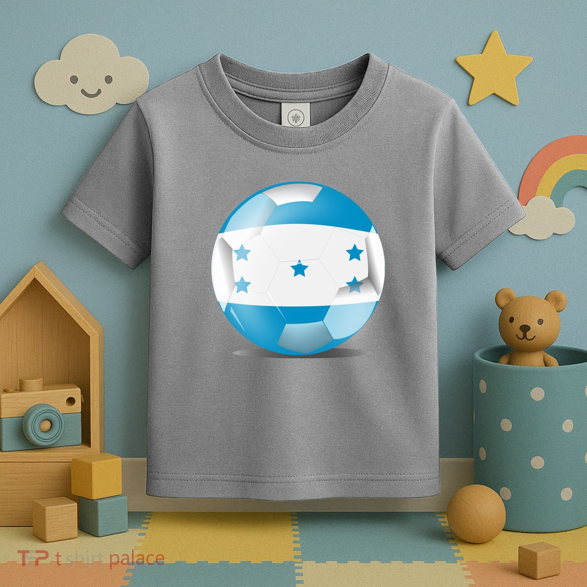 Soccer Ball Country Flag Honduras Toddler T-Shirt
