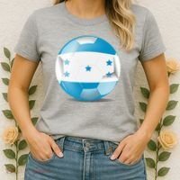 Soccer Ball Country Flag Honduras Women's T-Shirt thumb 2