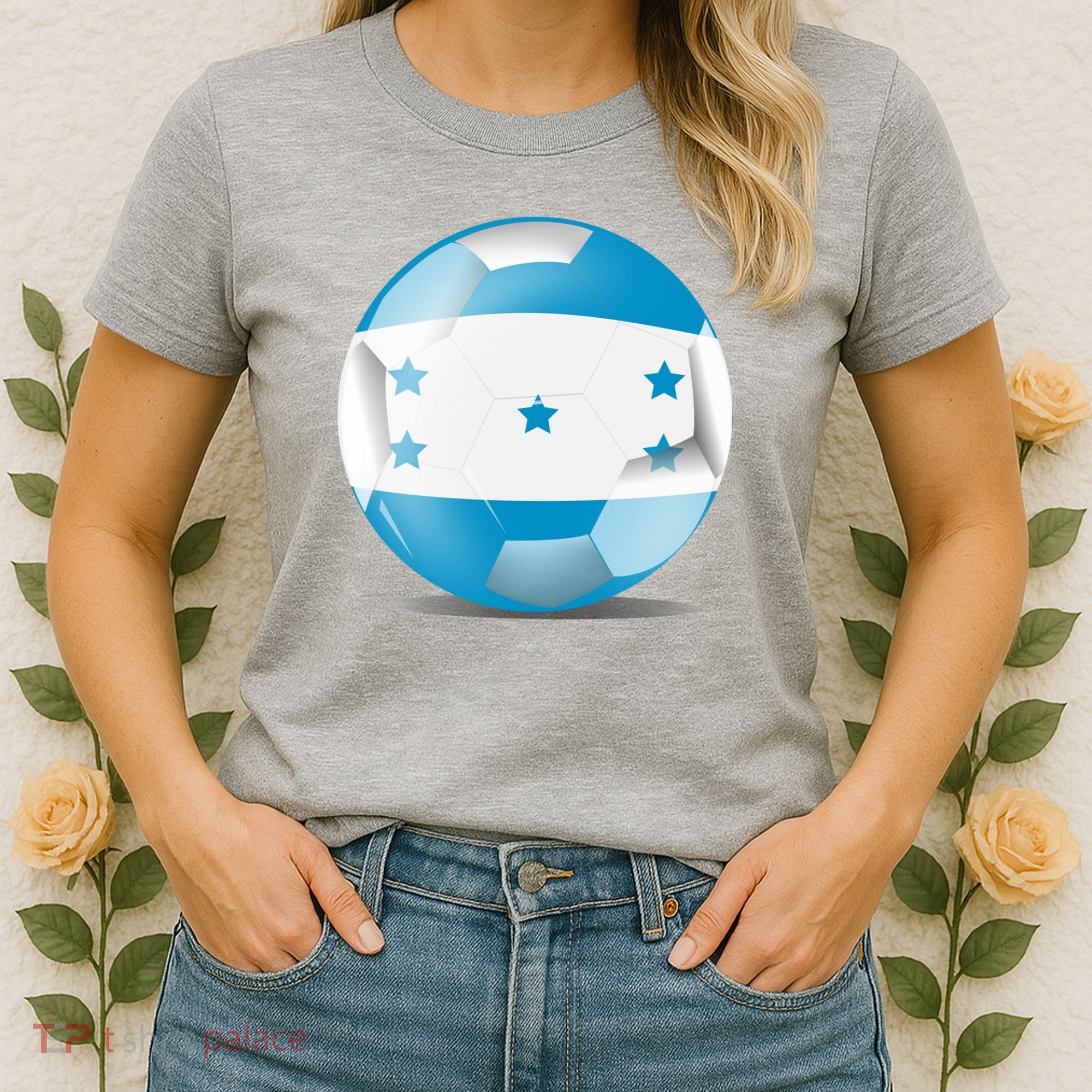 Soccer Ball Country Flag Honduras Women's T-Shirt