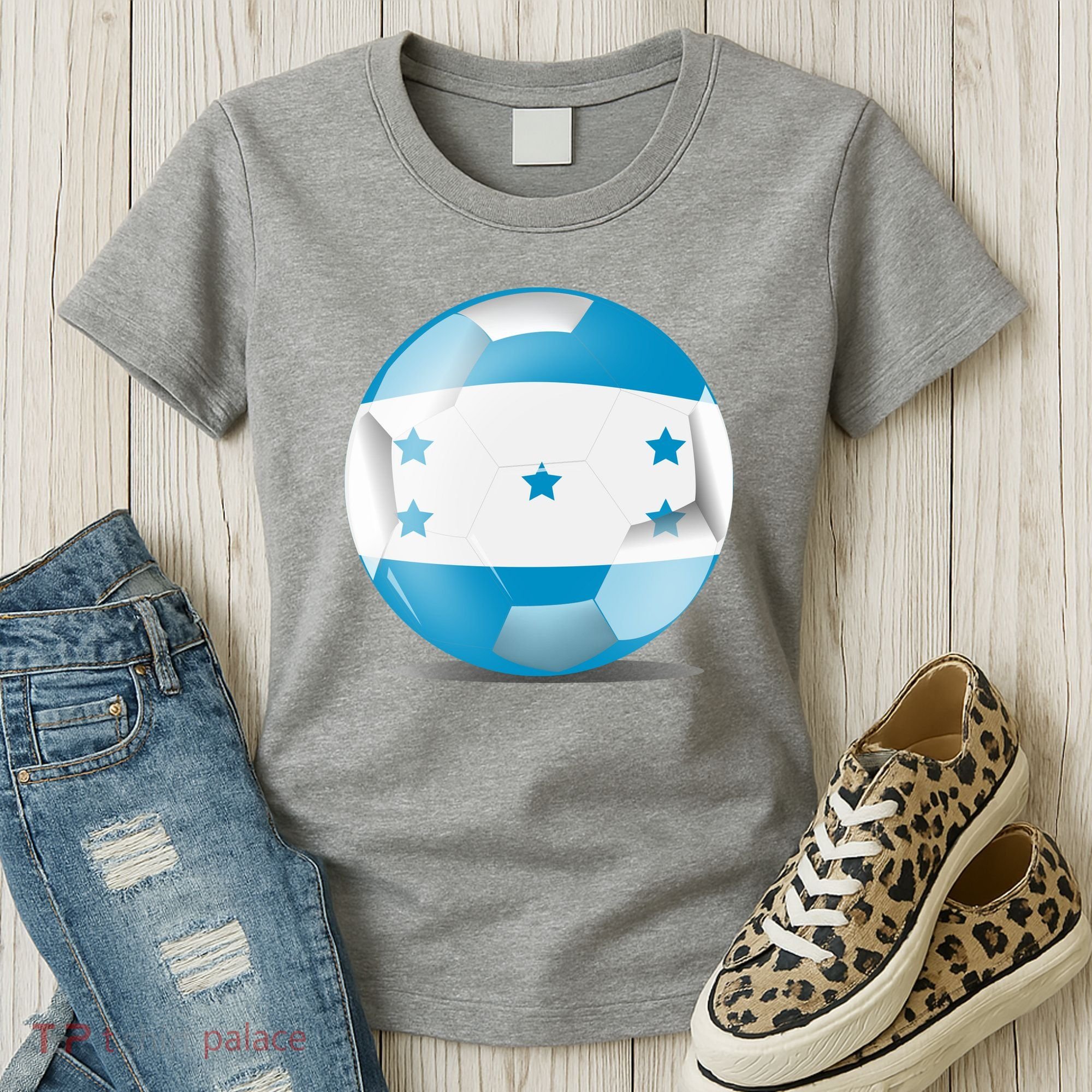 Soccer Ball Country Flag Honduras Women's T-Shirt