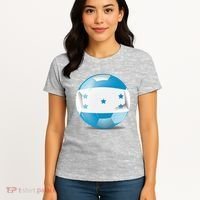 Soccer Ball Country Flag Honduras Women's T-Shirt thumb 4