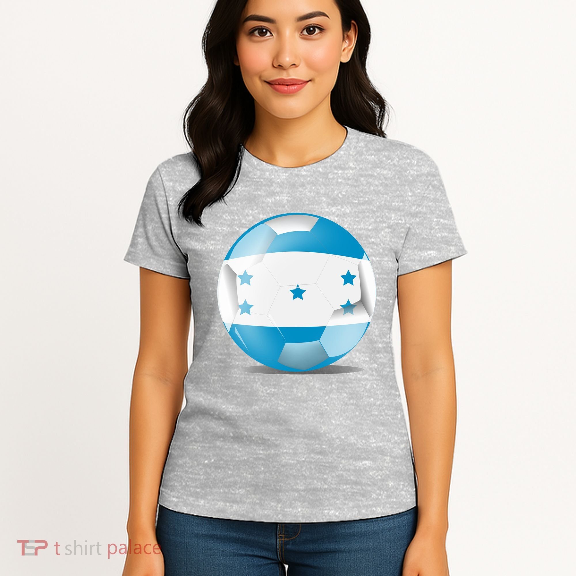 Soccer Ball Country Flag Honduras Women's T-Shirt