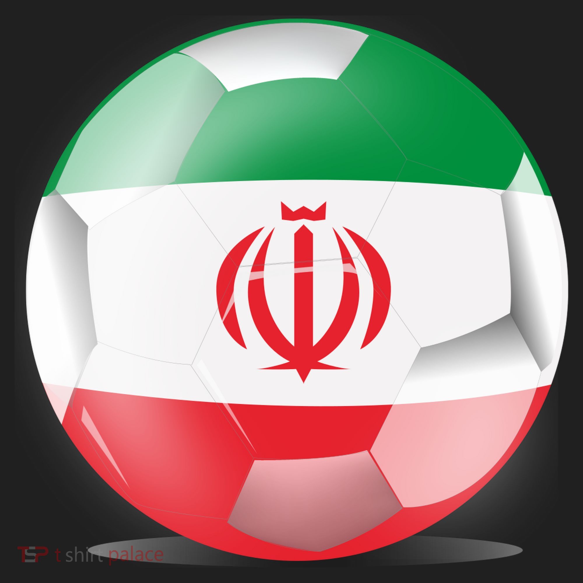 Soccer Ball Country Flag Iran Women's Sweatshirt