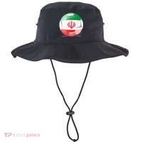 Soccer Ball Country Flag Iran Bucket Hat thumb 0