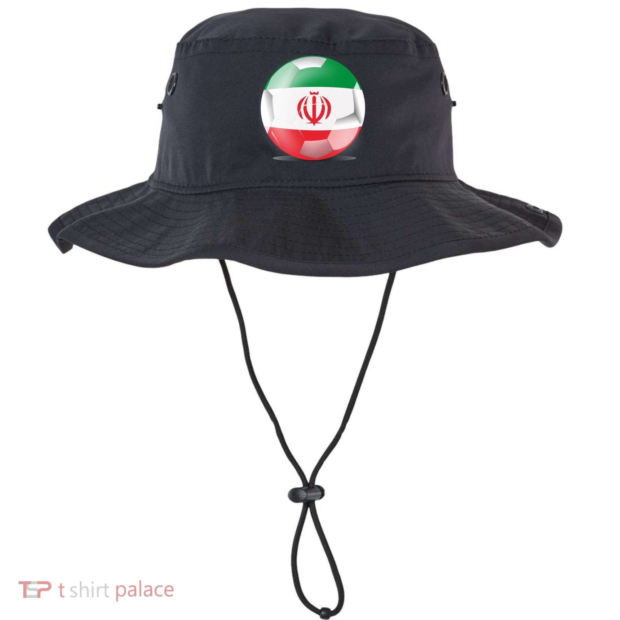 Soccer Ball Country Flag Iran Bucket Hat