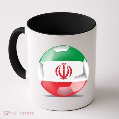 Soccer Ball Country Flag Iran Coffee Mug