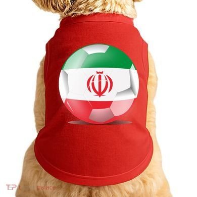 Soccer Ball Country Flag Iran Doggie Tank