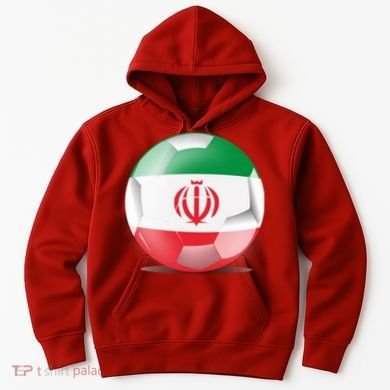 Soccer Ball Country Flag Iran Hoodie