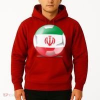 Soccer Ball Country Flag Iran Hoodie thumb 2