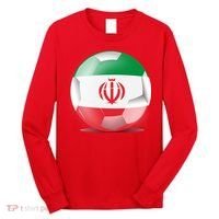 Soccer Ball Country Flag Iran Long Sleeve Shirt thumb 0