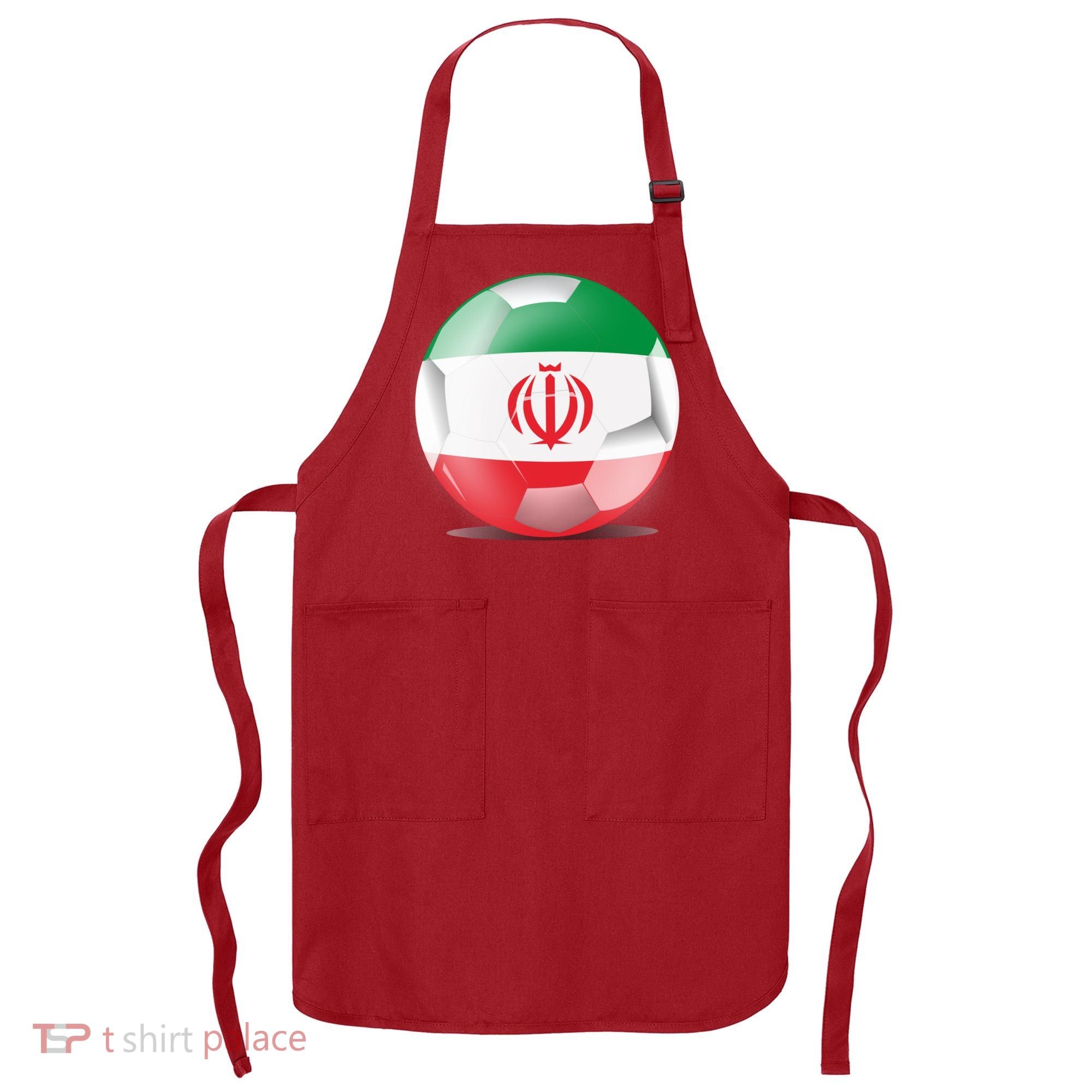 Soccer Ball Country Flag Iran Apron