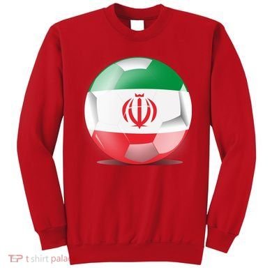 Soccer Ball Country Flag Iran Sweatshirt