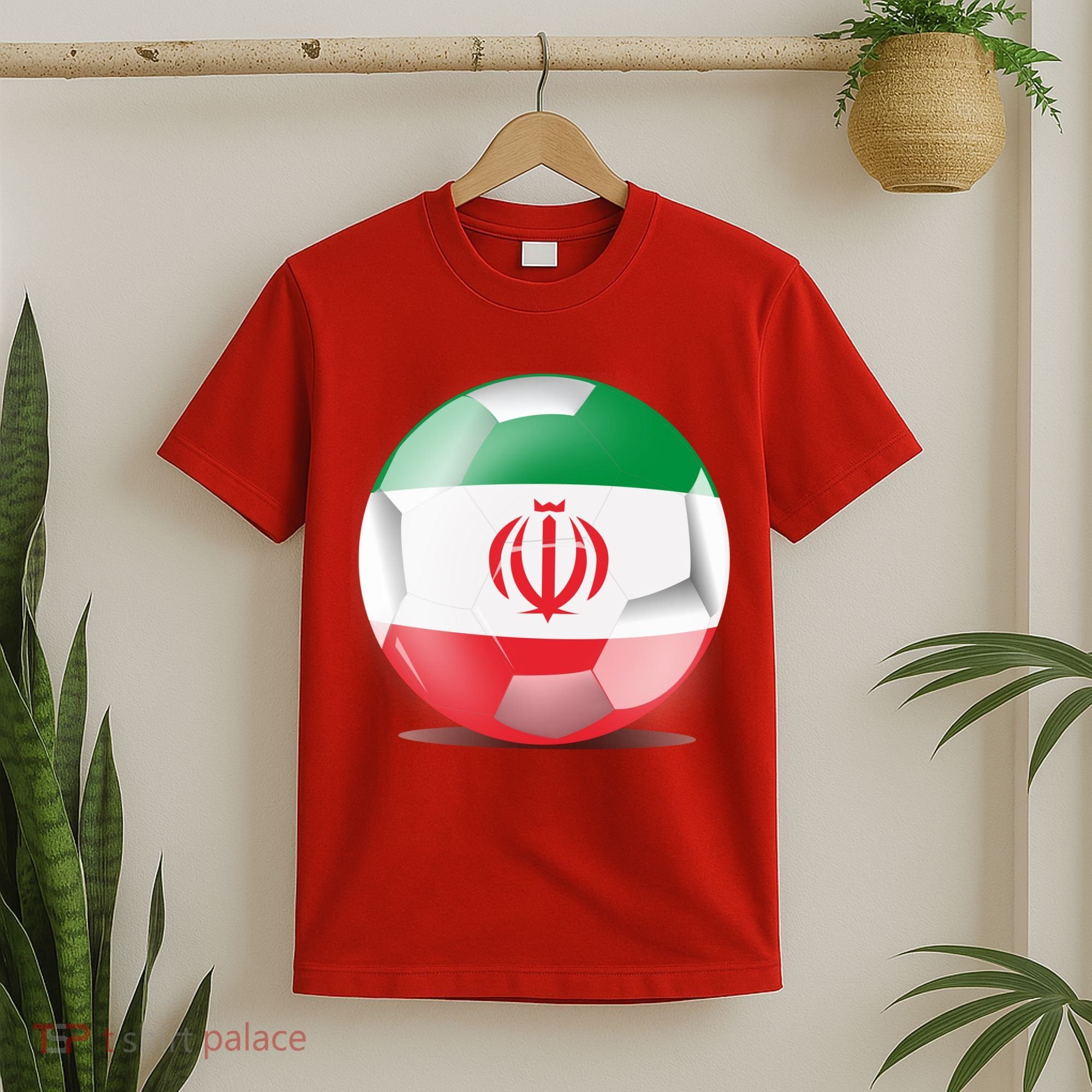 Soccer Ball Country Flag Iran T-Shirt