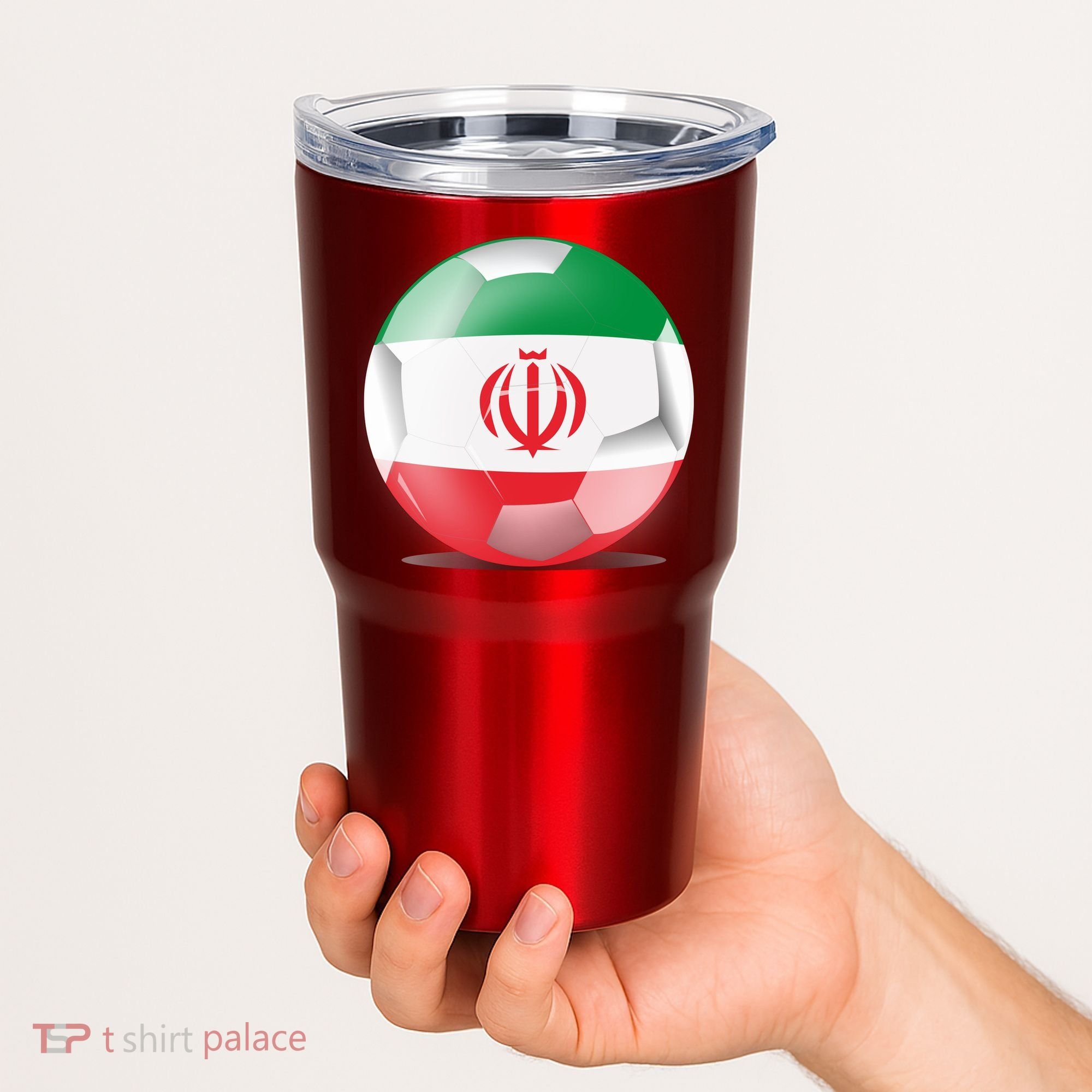Soccer Ball Country Flag Iran Tumbler