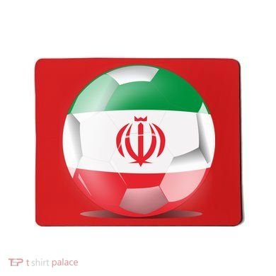Soccer Ball Country Flag Iran Mousepad
