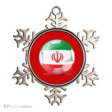 Soccer Ball Country Flag Iran Ornament