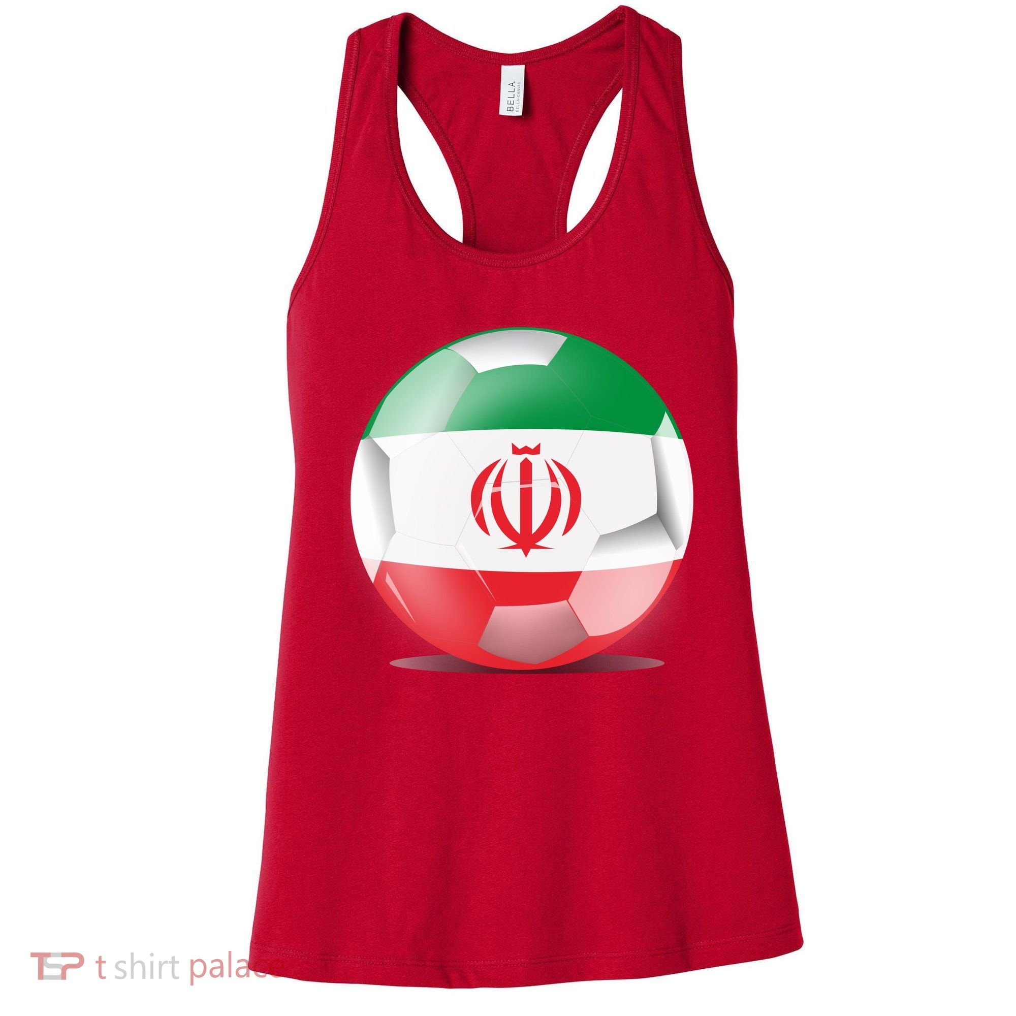 Soccer Ball Country Flag Iran Women's Tank Top