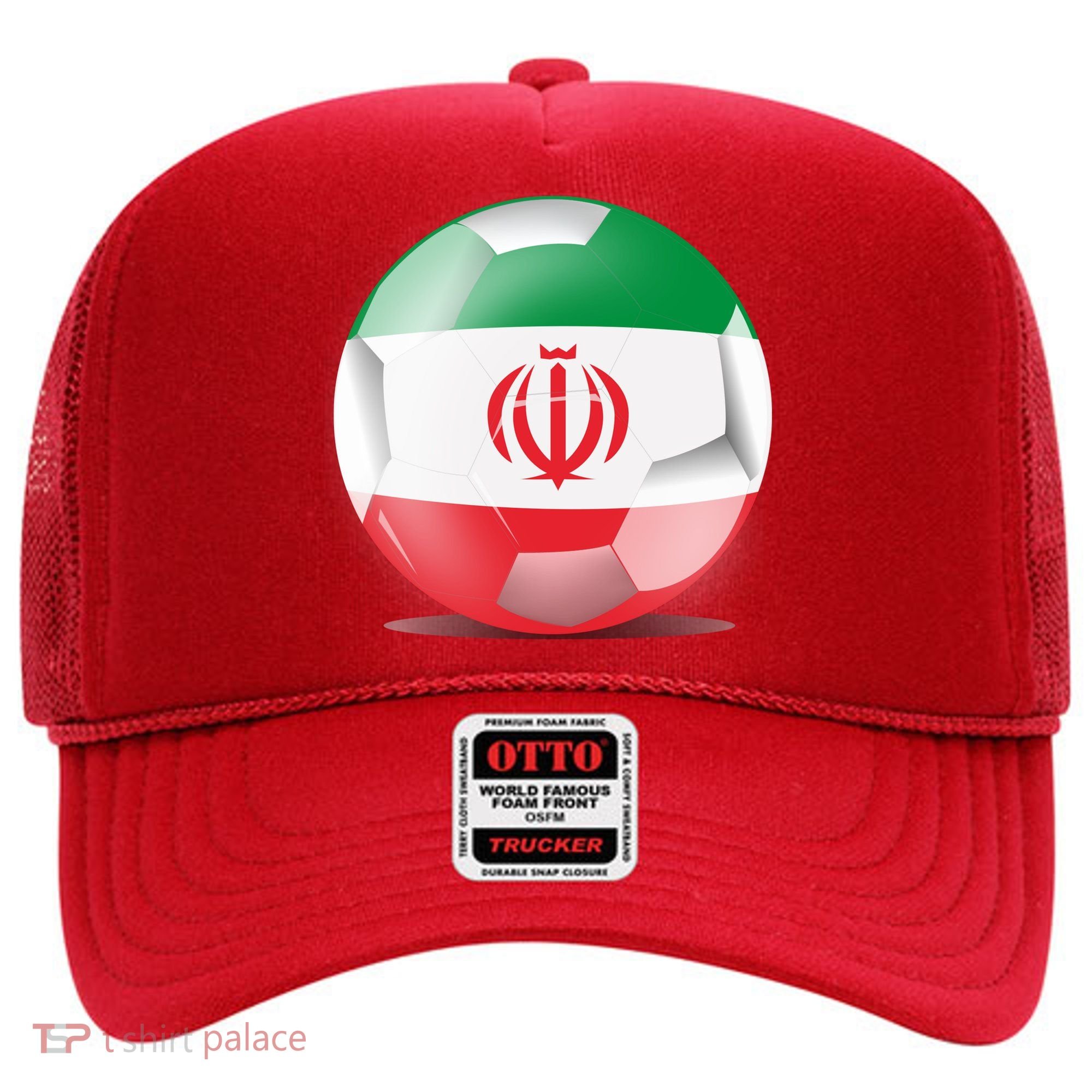 Soccer Ball Country Flag Iran Hat
