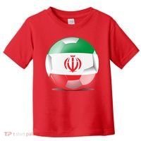 Soccer Ball Country Flag Iran Toddler T-Shirt thumb 0