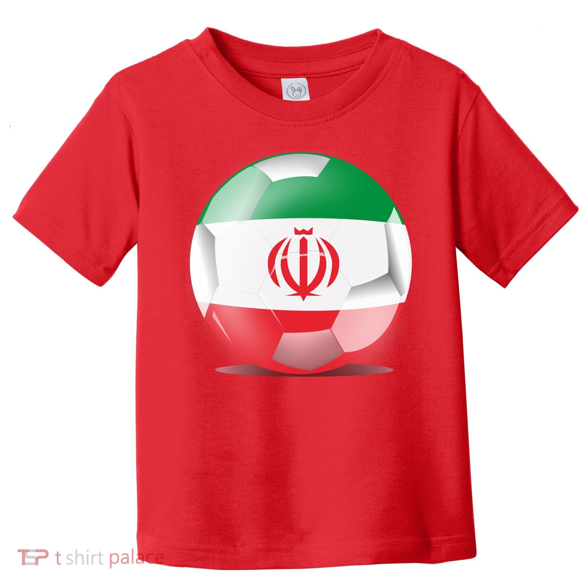 Soccer Ball Country Flag Iran Toddler T-Shirt