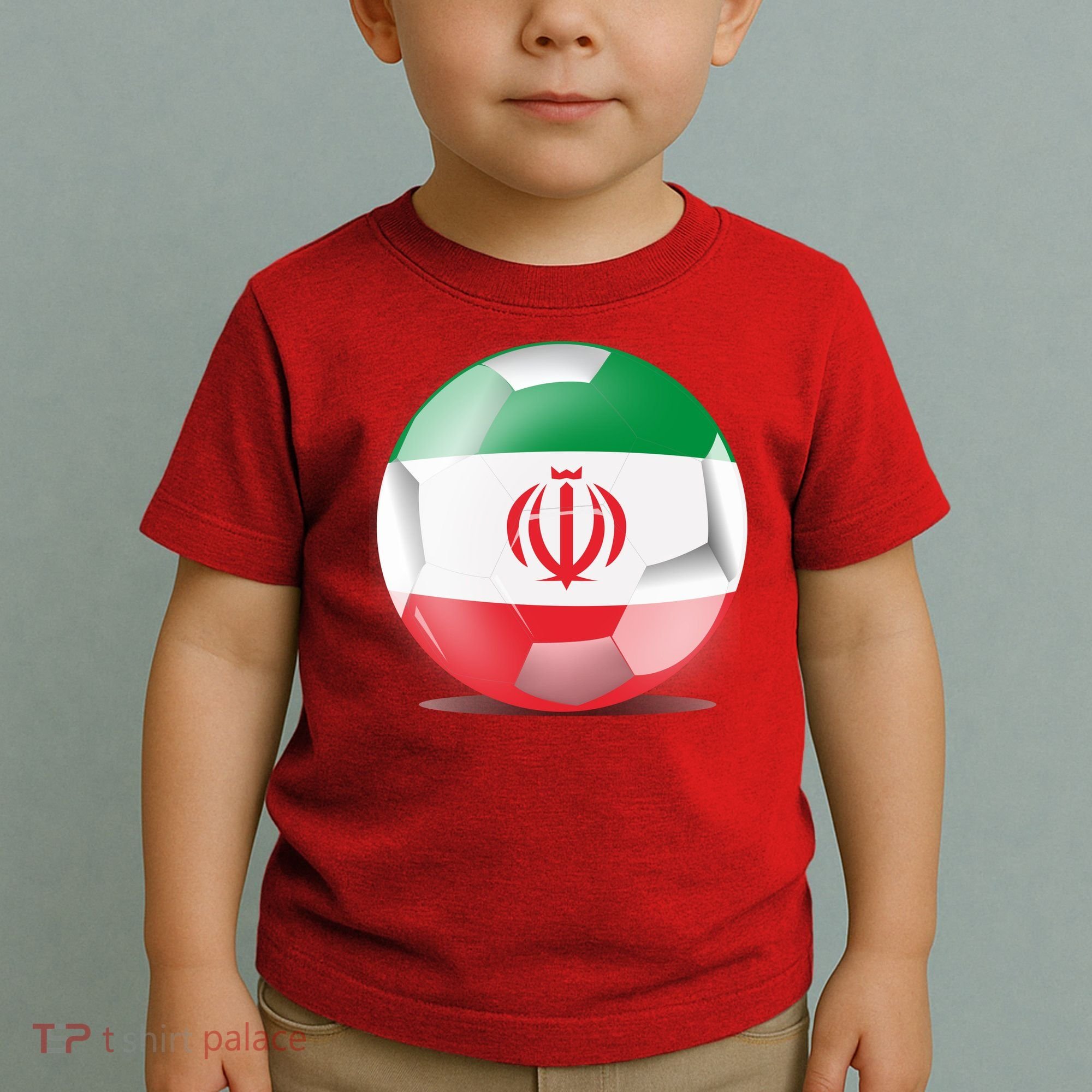 Soccer Ball Country Flag Iran Toddler T-Shirt