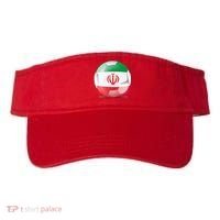 Soccer Ball Country Flag Iran Visor thumb 0