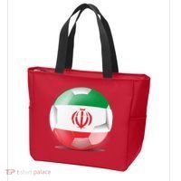 Soccer Ball Country Flag Iran Tote Bag thumb 3