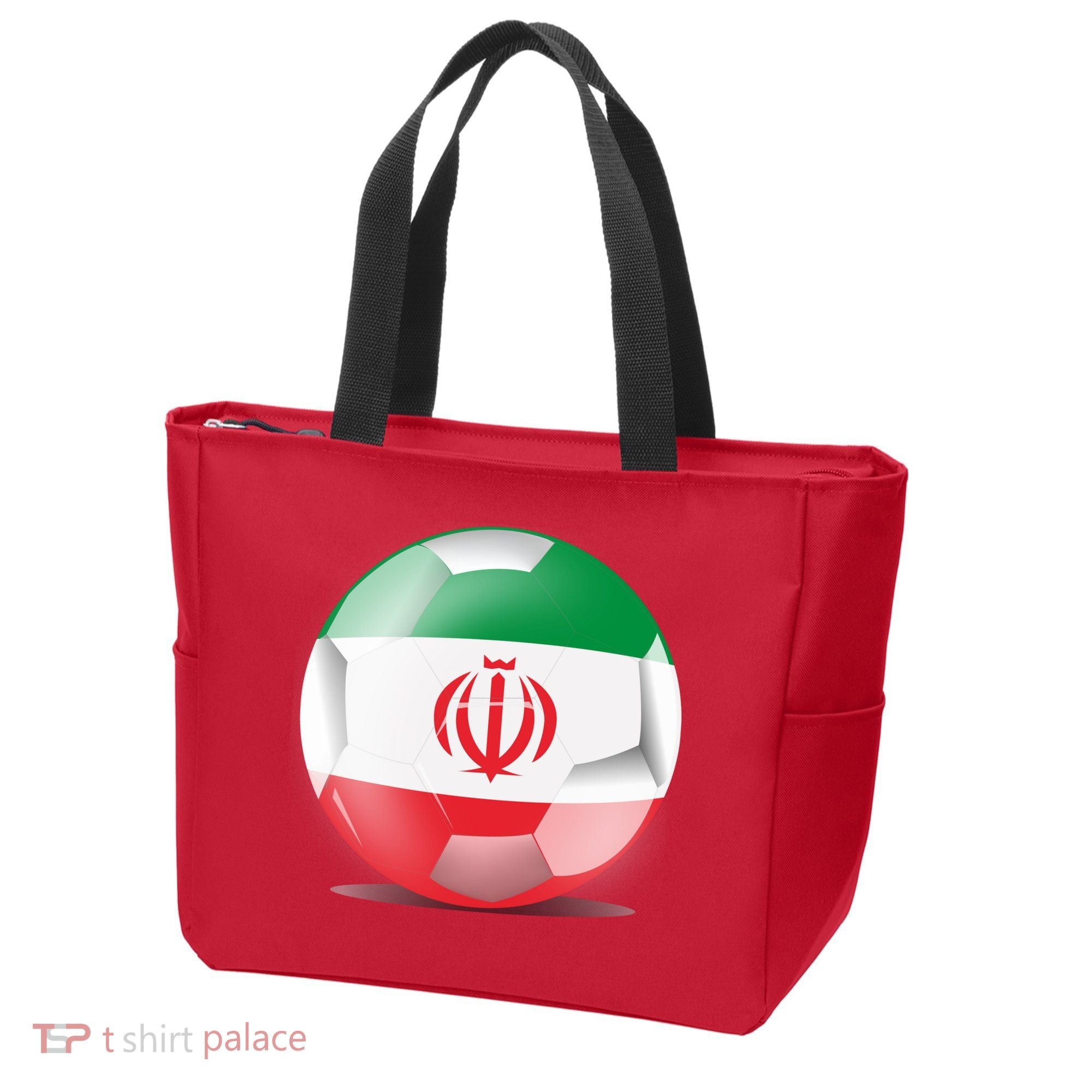 Soccer Ball Country Flag Iran Tote Bag