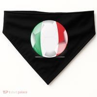 Soccer Ball Country Flag Italy USA-Made Doggie Bandana thumb 0
