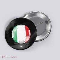 Soccer Ball Country Flag Italy Button thumb 0
