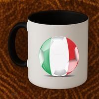 Soccer Ball Country Flag Italy Coffee Mug thumb 2