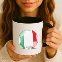 Soccer Ball Country Flag Italy Coffee Mug thumb 3