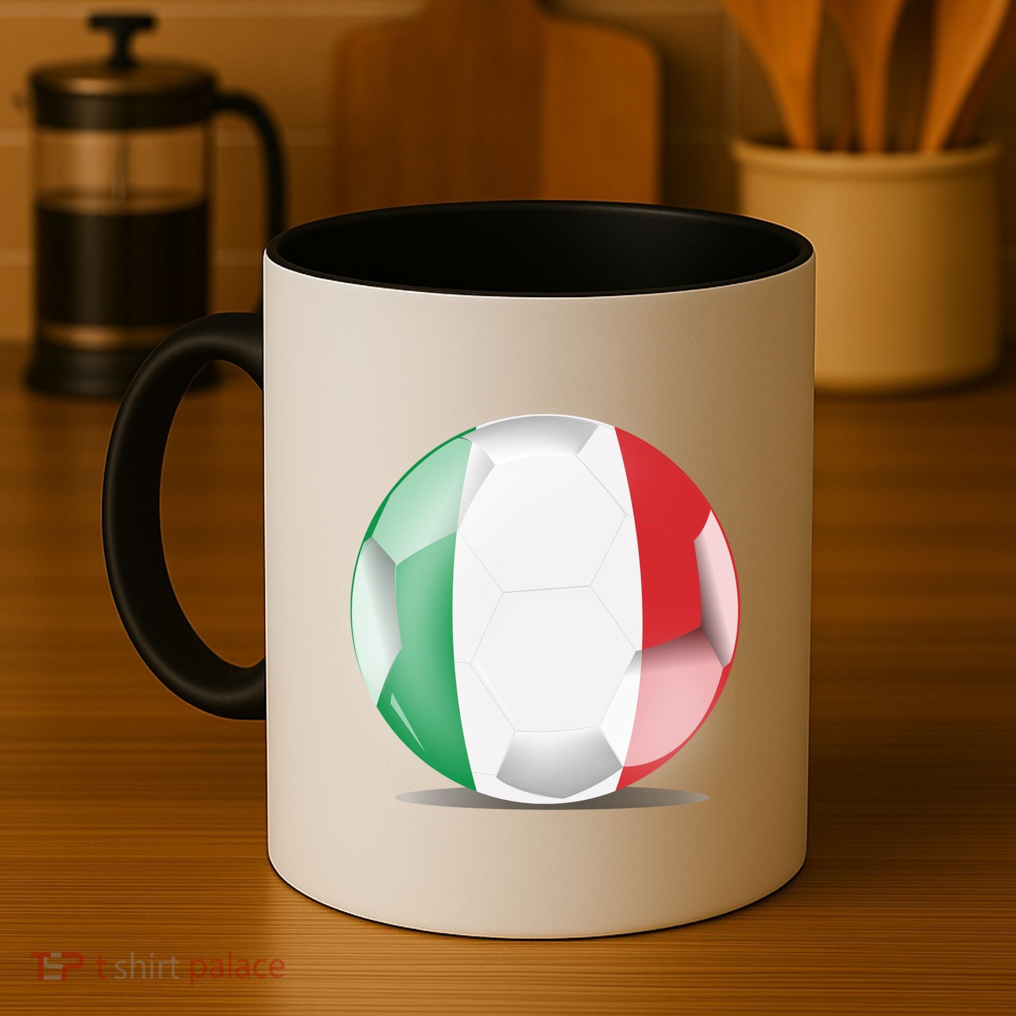 Soccer Ball Country Flag Italy Coffee Mug