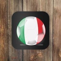 Soccer Ball Country Flag Italy Coaster thumb 0
