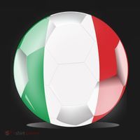 Soccer Ball Country Flag Italy Ornament thumb 1
