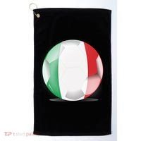Soccer Ball Country Flag Italy Golf Towel thumb 0