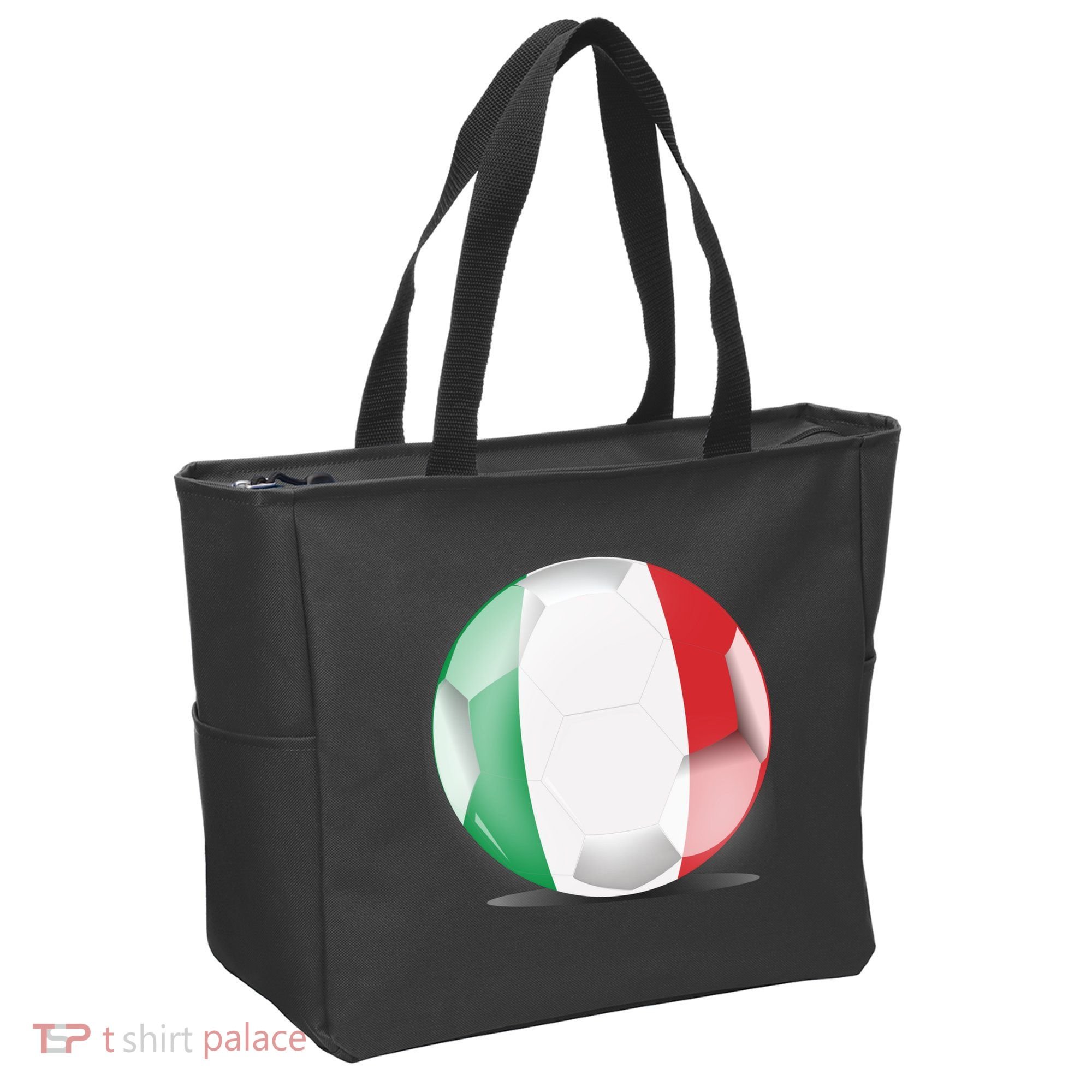 Soccer Ball Country Flag Italy Tote Bag