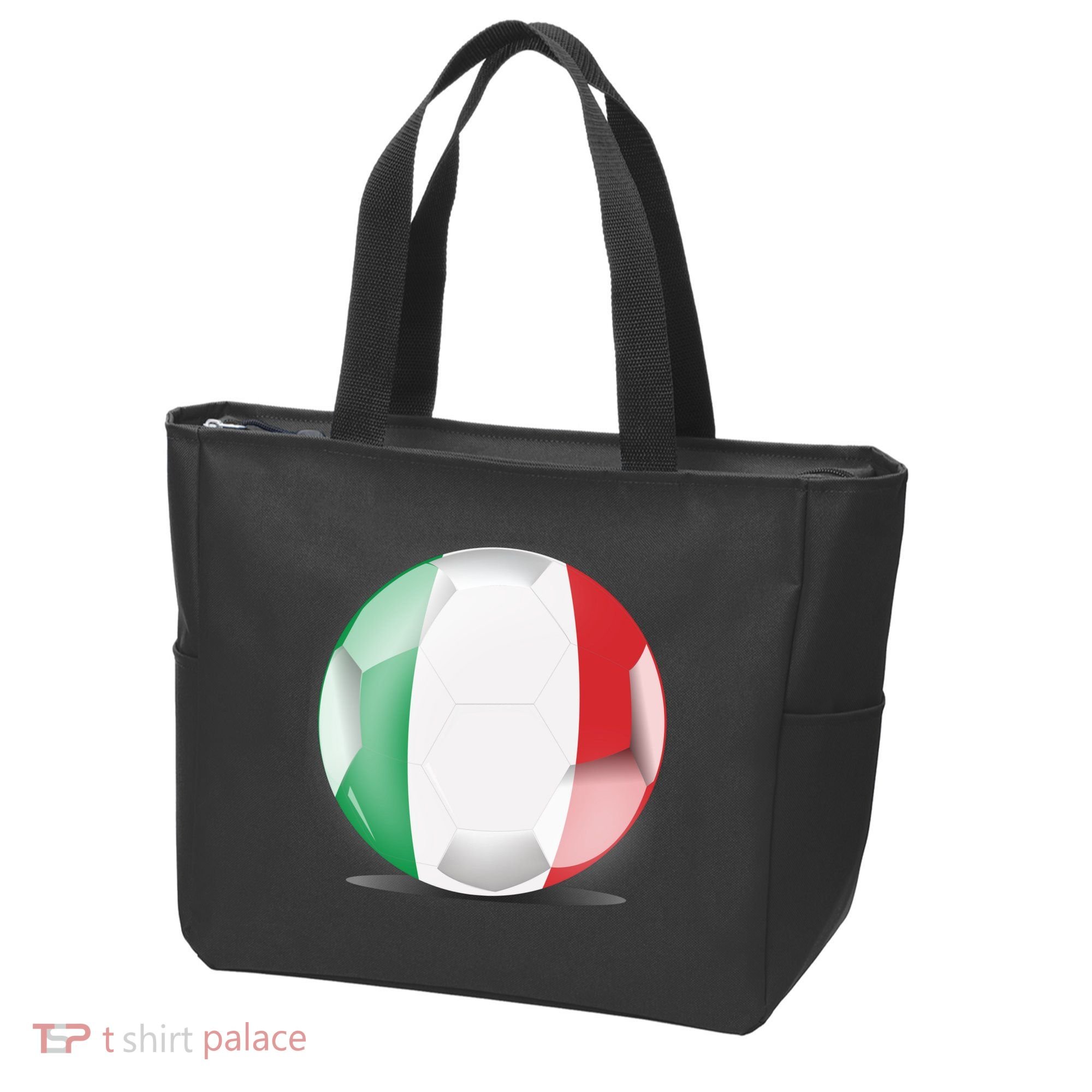 Soccer Ball Country Flag Italy Tote Bag