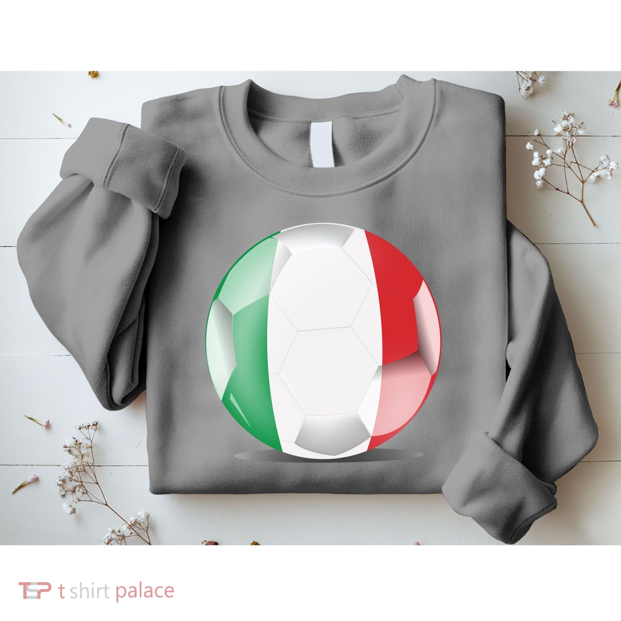 Soccer Ball Country Flag Italy Sweatshirt