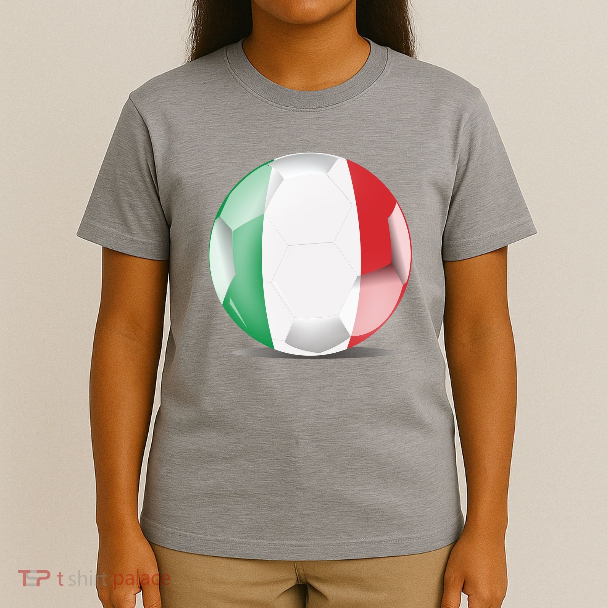 Soccer Ball Country Flag Italy T-Shirt