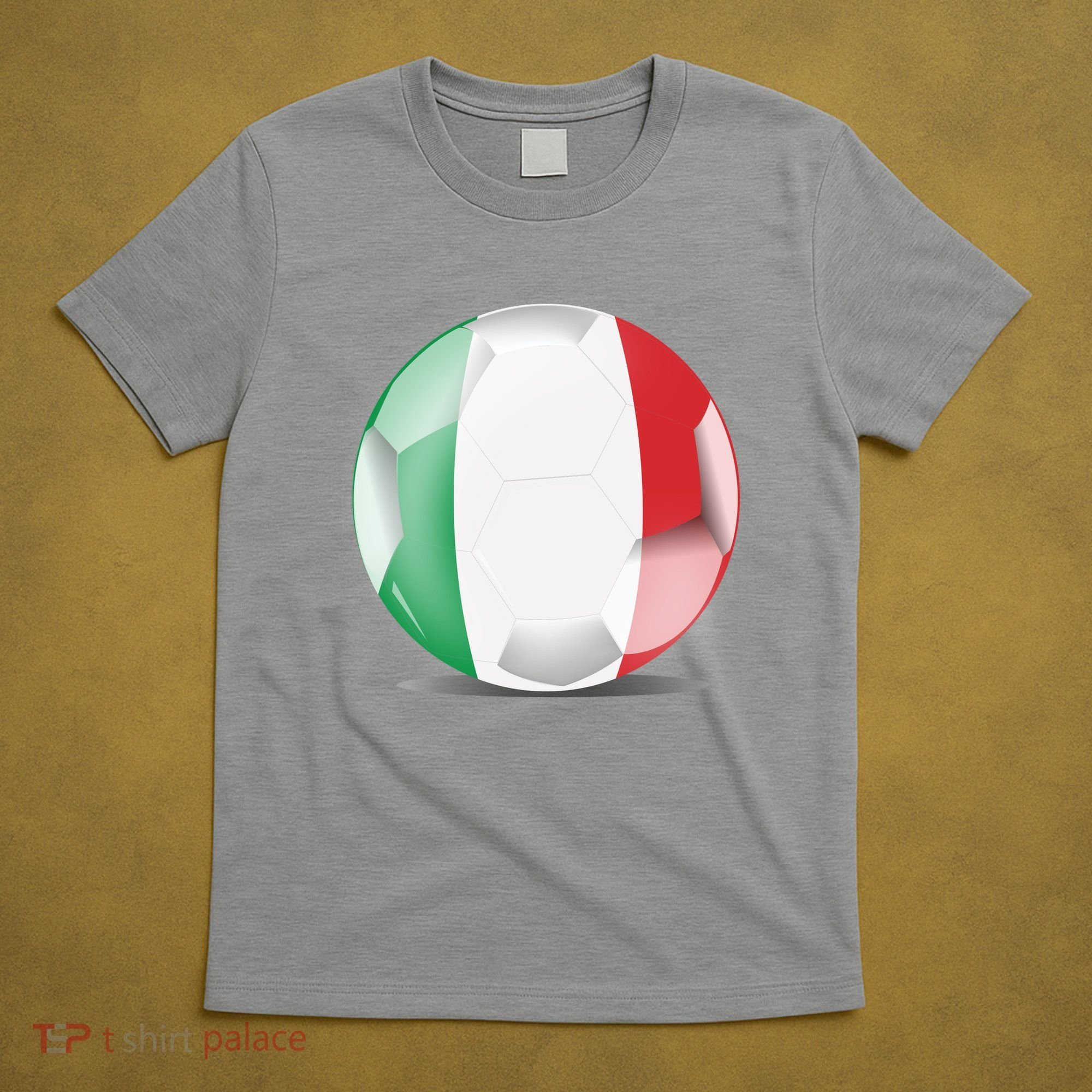 Soccer Ball Country Flag Italy T-Shirt