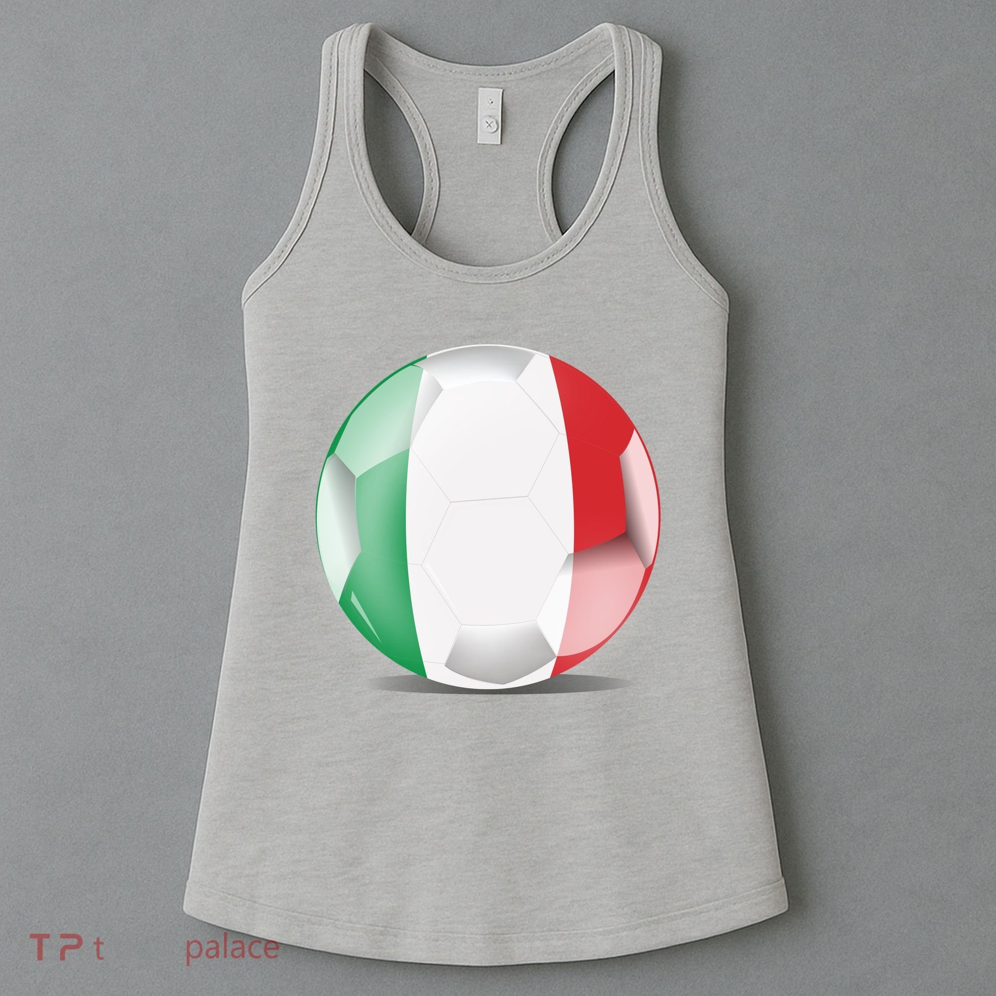 Soccer Ball Country Flag Italy Women's Tank Top