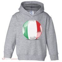 Soccer Ball Country Flag Italy Toddler Hoodie thumb 0
