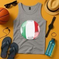 Soccer Ball Country Flag Italy Tank Top thumb 4