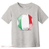 Soccer Ball Country Flag Italy Toddler T-Shirt thumb 0
