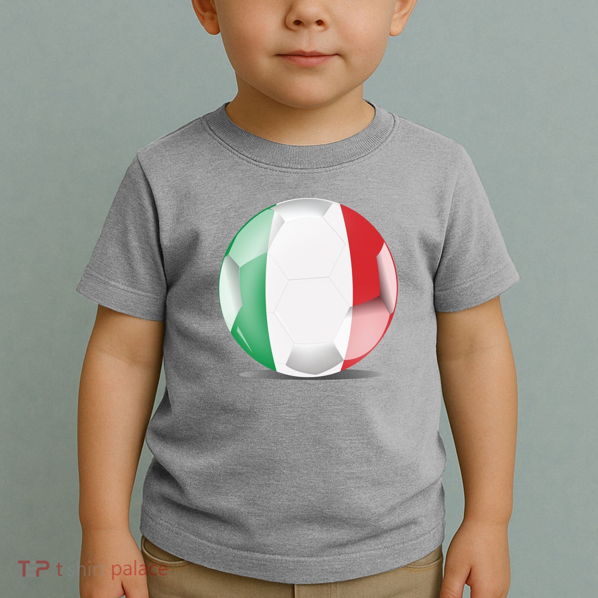 Soccer Ball Country Flag Italy Toddler T-Shirt
