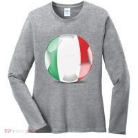 Soccer Ball Country Flag Italy Women's Long Sleeve Shirt thumb 0